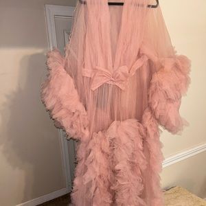 Blush Tulle Robe - size 3X